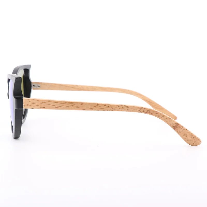 Damen Designer - Katzenaugen Ebenholz - Sonnenbrille - Seitenansicht - Lebensfreuden