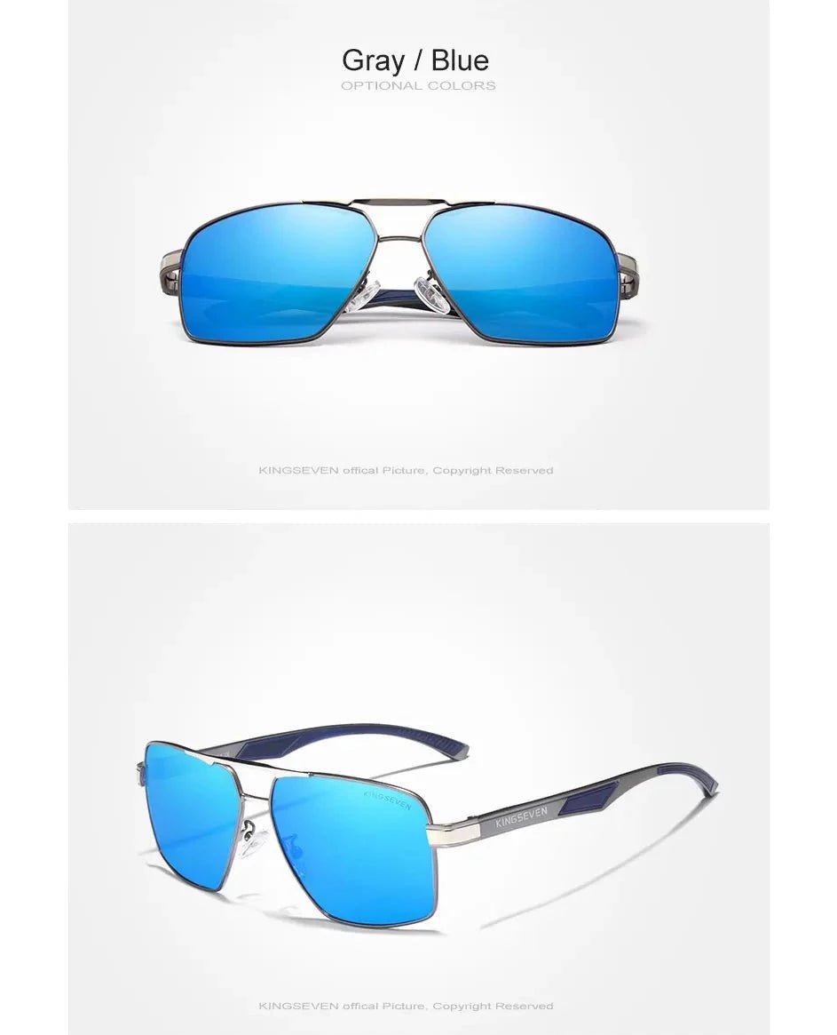 Polarisierte Piloten-Sonnenbrille R7028S - in Blau / Gun-Blau - Lebensfreuden