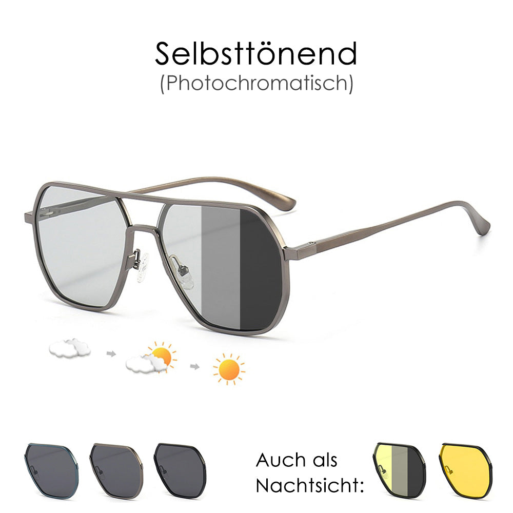 Lebensfreuden - Photochromatische Piloten-Sonnenbrille SBLI8692