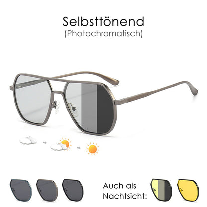 Lebensfreuden - Photochromatische Piloten-Sonnenbrille SBLI8692