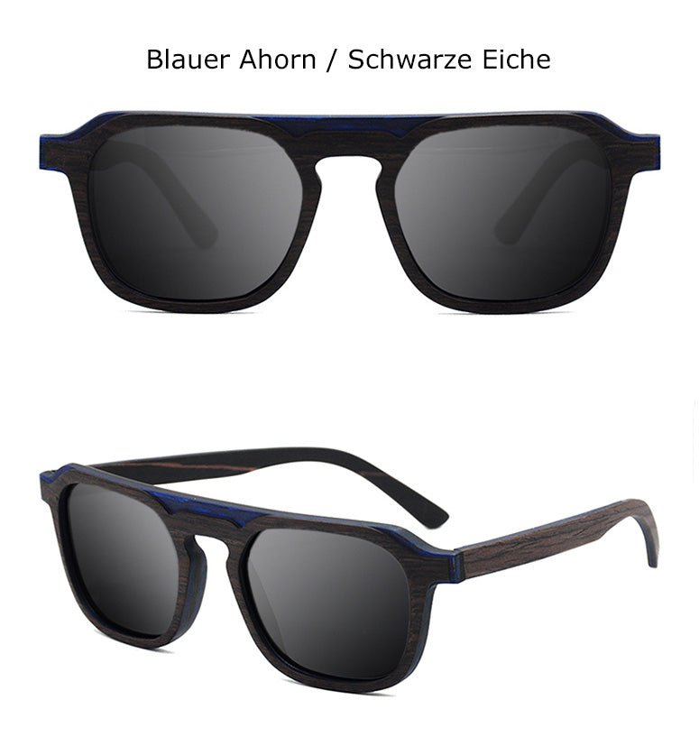 NEU! Polarisierte Holz - Sonnenbrille "Experte"