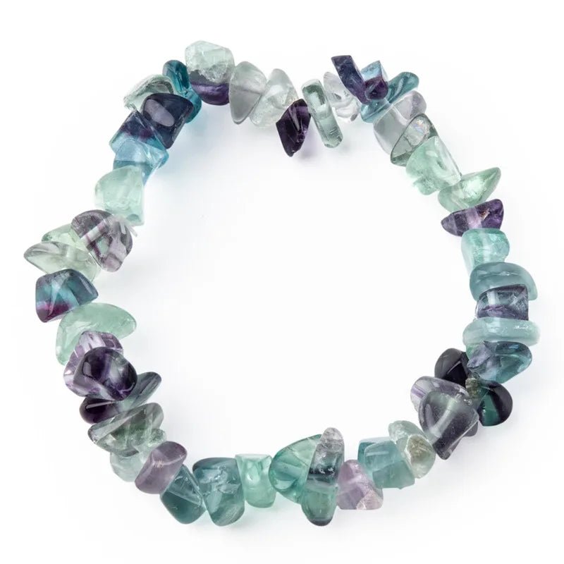 Lebensfreuden Natur- und Edelsteinarmband 'Splitter' - Farbenfrohe Fluorite