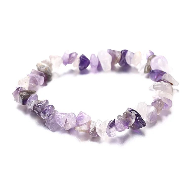 Lebensfreuden Natur- und Edelsteinarmband 'Splitter' - Amethyst