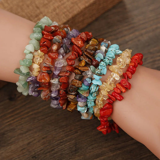 Lebensfreuden Natur- und Edelsteinarmband 'Splitter'