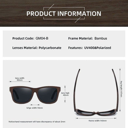 Bambusholz-Sonnenbrille "Miami Agent" Braun - Lebensfreuden