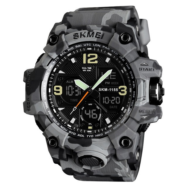 Digitale Sport- und Taucheruhr "Camouflage"