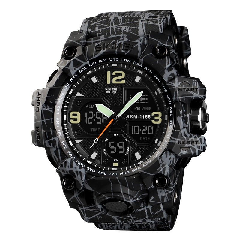 Digitale Sport- und Taucheruhr "Camouflage"