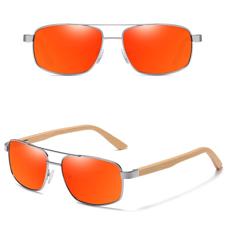 Herren Bambusholz-Sonnenbrille "Pilot" - Lebensfreuden