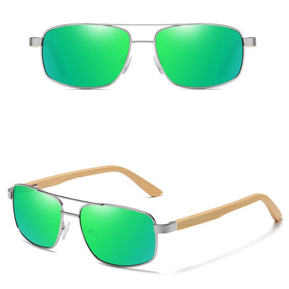 Herren Bambusholz-Sonnenbrille "Pilot" - Lebensfreuden