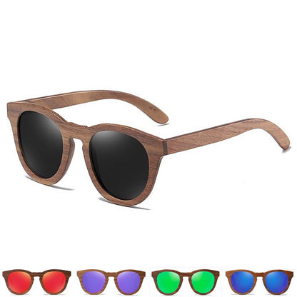 Holzsonnenbrille "Lady Chic Walnuss" - Lebensfreuden