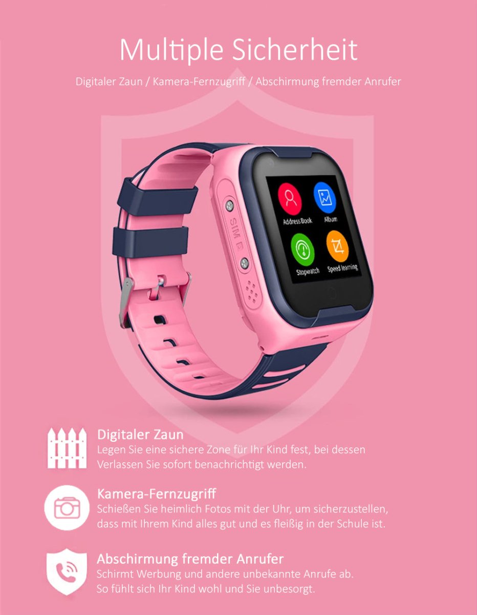 Kinder SmartWatch "Ben & Emma" mit GPS-Tracker, 4G und Videotelefonie - Lebensfreuden