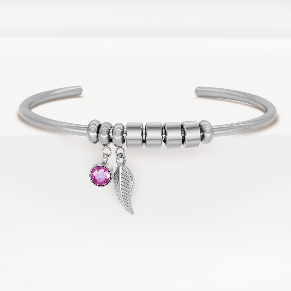 NEU! Personalisierbarer Damen-Armreif "Family Charms"