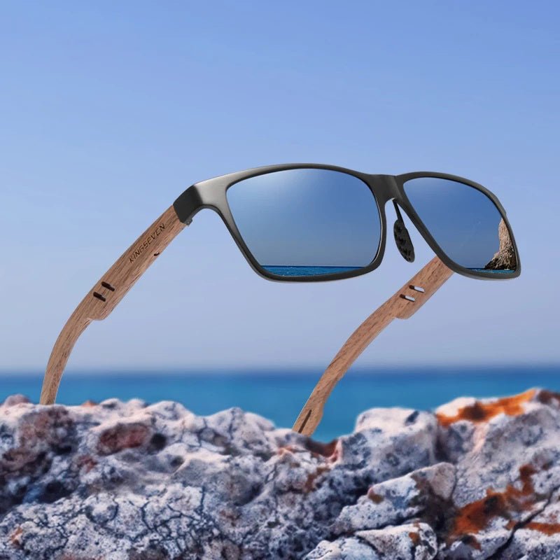 Walnussholz-Sonnenbrille KS02 - Lebensfreuden